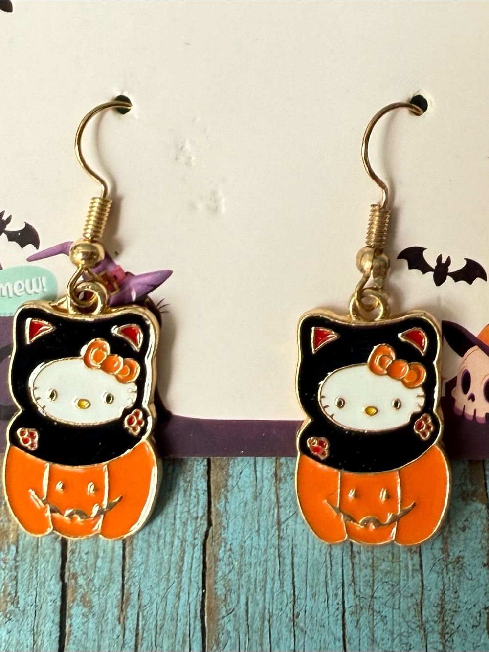 Hello Kitty Halloween Earrings